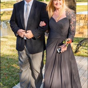 La Femme size 10 grey gown